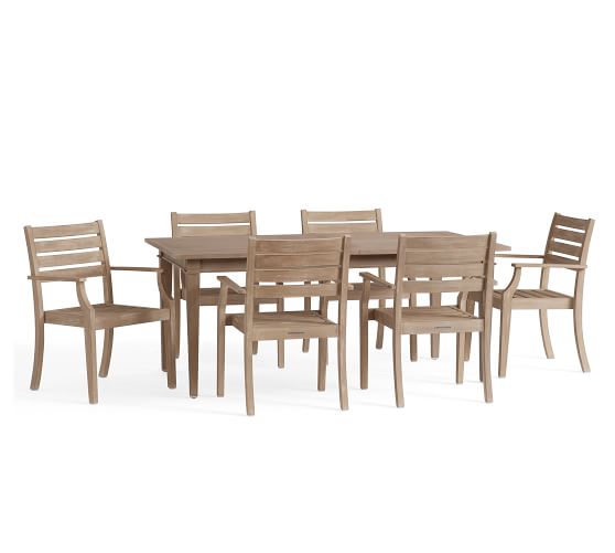 Pottery Barn BELMONT DINING TABLE & ARM CHAIR DINING SET pottery barn premier sale