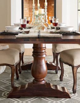 Pottery Barn BOWRY RECLAIMED WOOD FIXED DINING TABLE Eco-Friendly pottery barn dining furniture sale