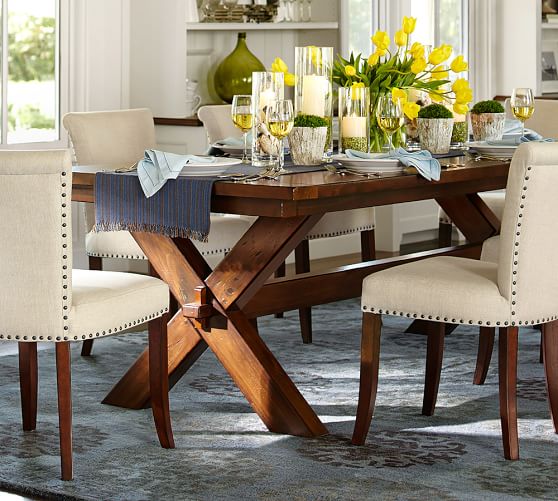 Pottery Barn TOSCANA EXTENDING DINING TABLE, TUSCAN CHESTNUT pottery barn premier sale dad's day gifts