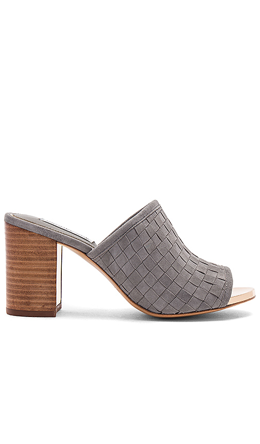 RACHEL ZOE GIORDANA MULE Grey Kid Suede mule sandals 