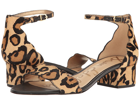 Sam Edelman Inara Block Heel Sandals New Nude Leopard Leopard Brahma Hair zappos leopard print sandals summer 2017
