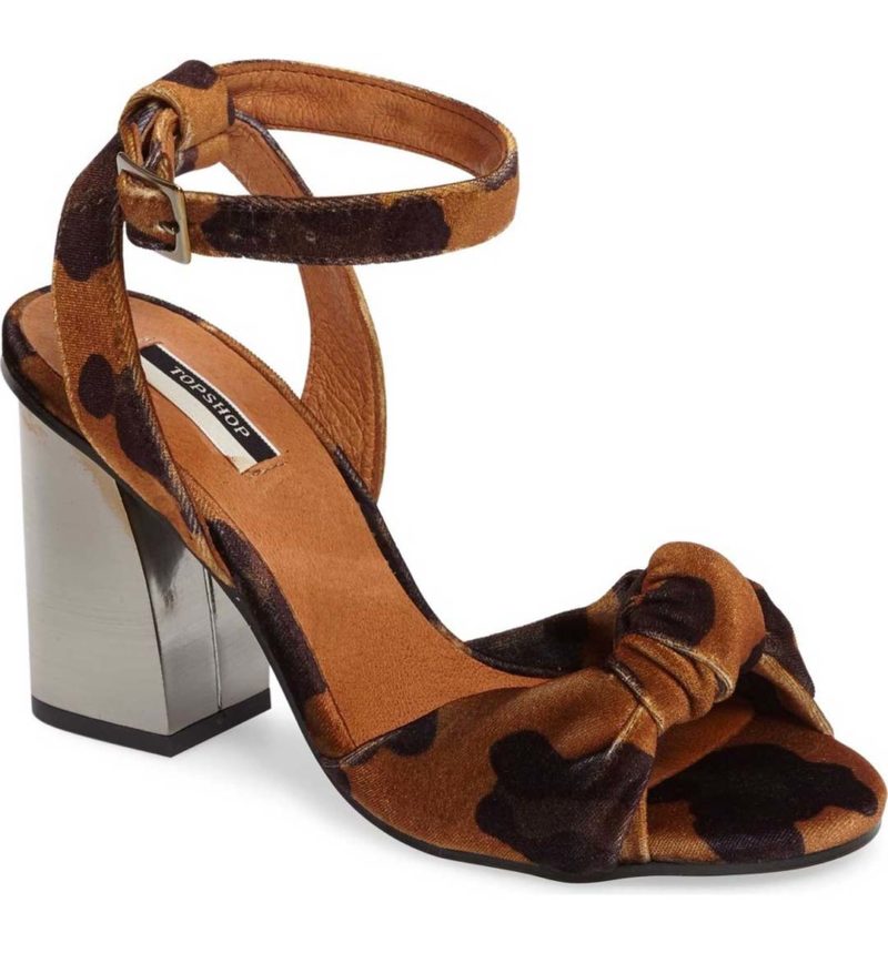 TOPSHOP Rocksy Ankle Strap Sandal Leopard Print  sandals summer 2017