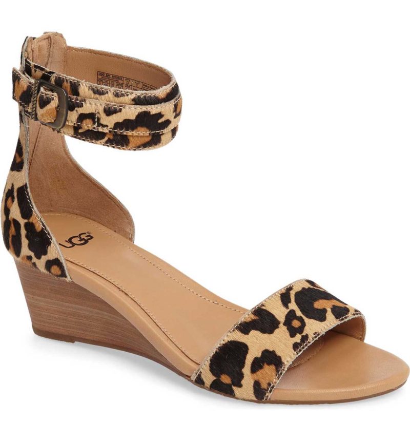 Ugg Char Leopard Print Calf Hair Sandal Chestnut Leopard Print Calf Hair nordstrom leopard print sandals summer 2017