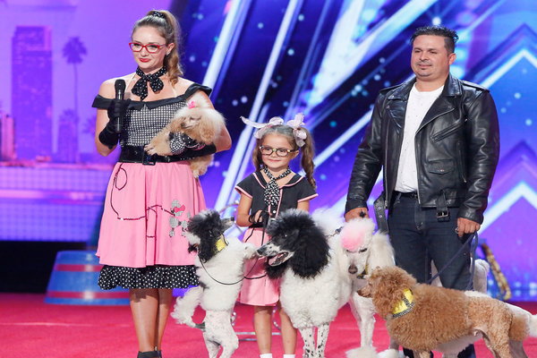 Watch America's Got Talent Season 12 Episode 3 Auditions Night 3 Videos: Tuesday, June 13, 2017: As a dog mom I can't get enough of Pompeyo Dogs. This is one of the cutest acts ever! Meet Natalia, Catalina and George (and dogs) from Sarasota, Florida. See their amazing performance! Loved seeing the poodles jump rope. PS: They have 18 dogs at home, many of them come from shelters!