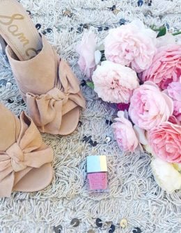 sam edelman yumi bow mules sandals butter london coming up roses nail polish candace rose candieanderson blog rosecandi garden roses david austin english roses shopbop sale