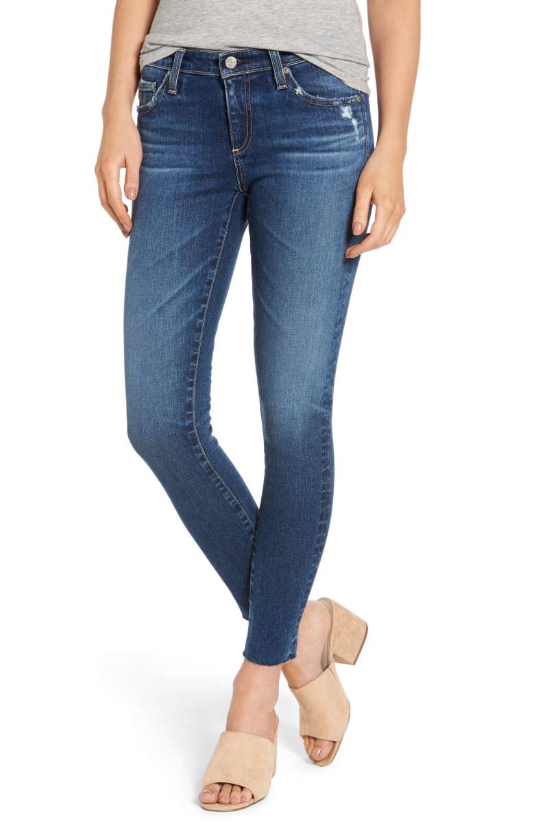 AG The Legging Raw Hem Ankle Skinny Jeans 12 Years Blue Dust Nordstrom anniversary sale 2017