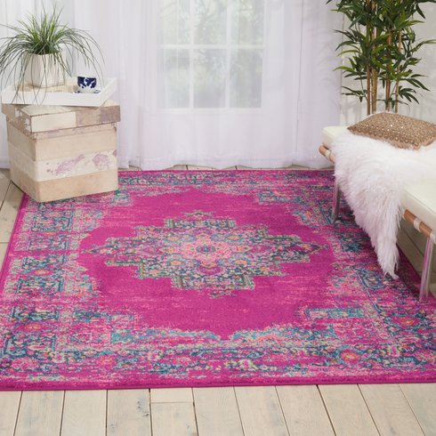 Bungalow Rose Bethesda Fuchsia Indoor Area Rug Wayfair rug market sale