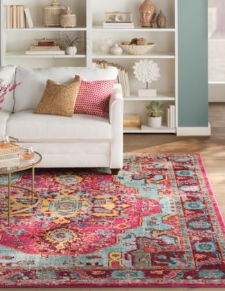 Bungalow Rose Loughlam Pink Area Rug Wayfair rug market sale