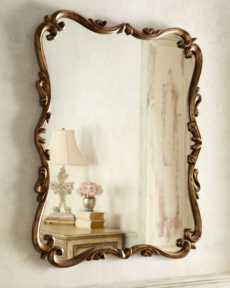 "Chippendale" Mirror Distressed Gold Leaf Horchow summer sale 2017