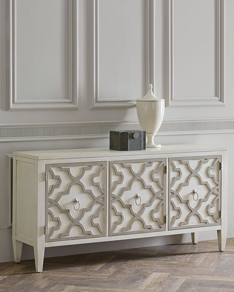 Hooker Furniture Beale 3-Door Credenza White Horchow summer sale