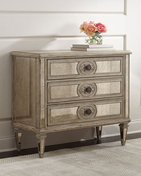 Hooker Furniture Lometa Mirrored Chest Gray Metallic Horchow summer sale 2017