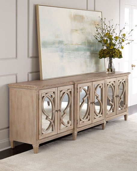 Hooker Furniture Lonnie 6-Door Mirrored Console Horchow summer sale