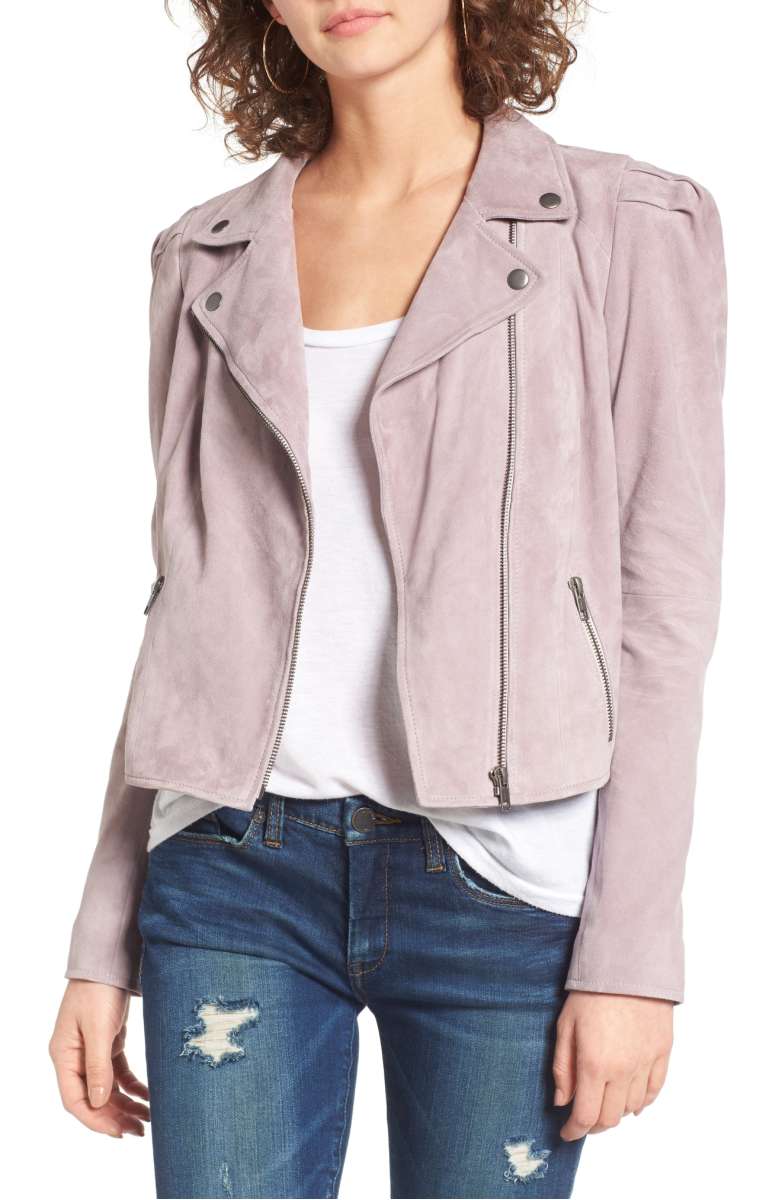 LEITH Suede Moto Jacket Purple Quail nordstrom anniversary sale 2017