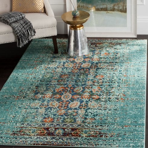 Mercury Row Artemis Blue / Multi Area Rug Wayfair rug market sale