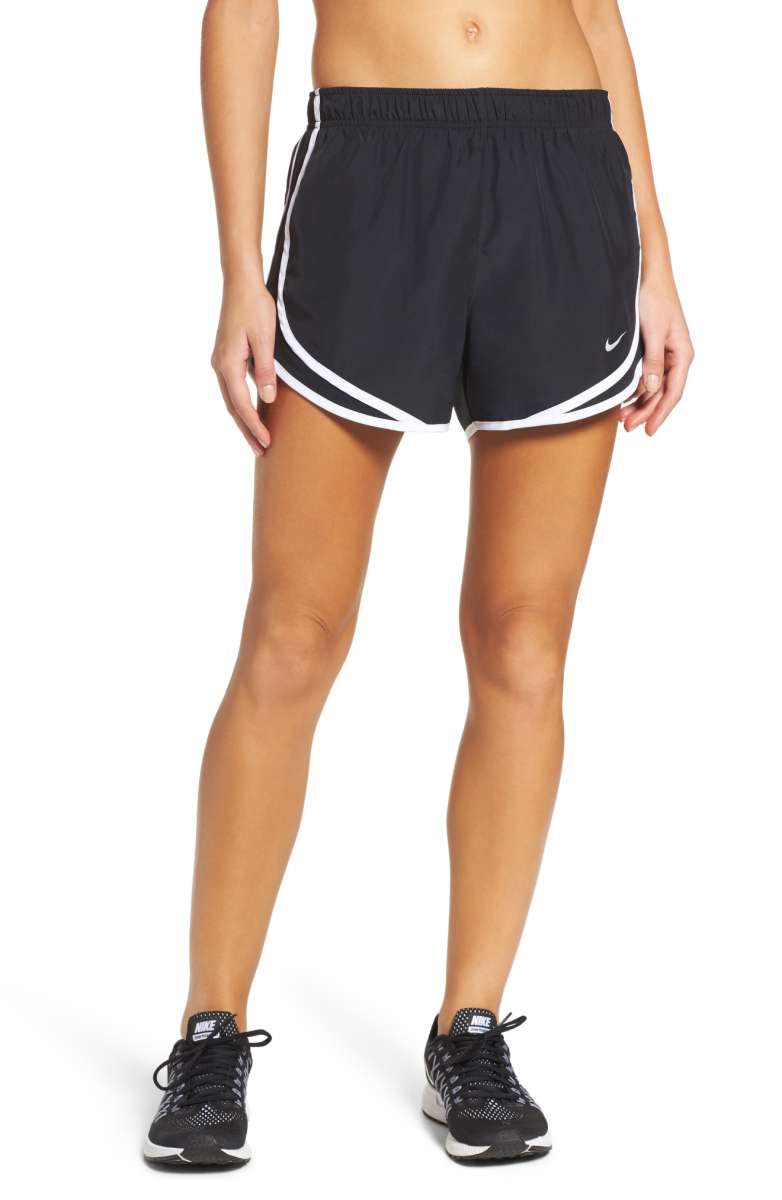 NIKE Dry Tempo Running Shorts Black Black White Wolf Grey nordstrom anniversary sale