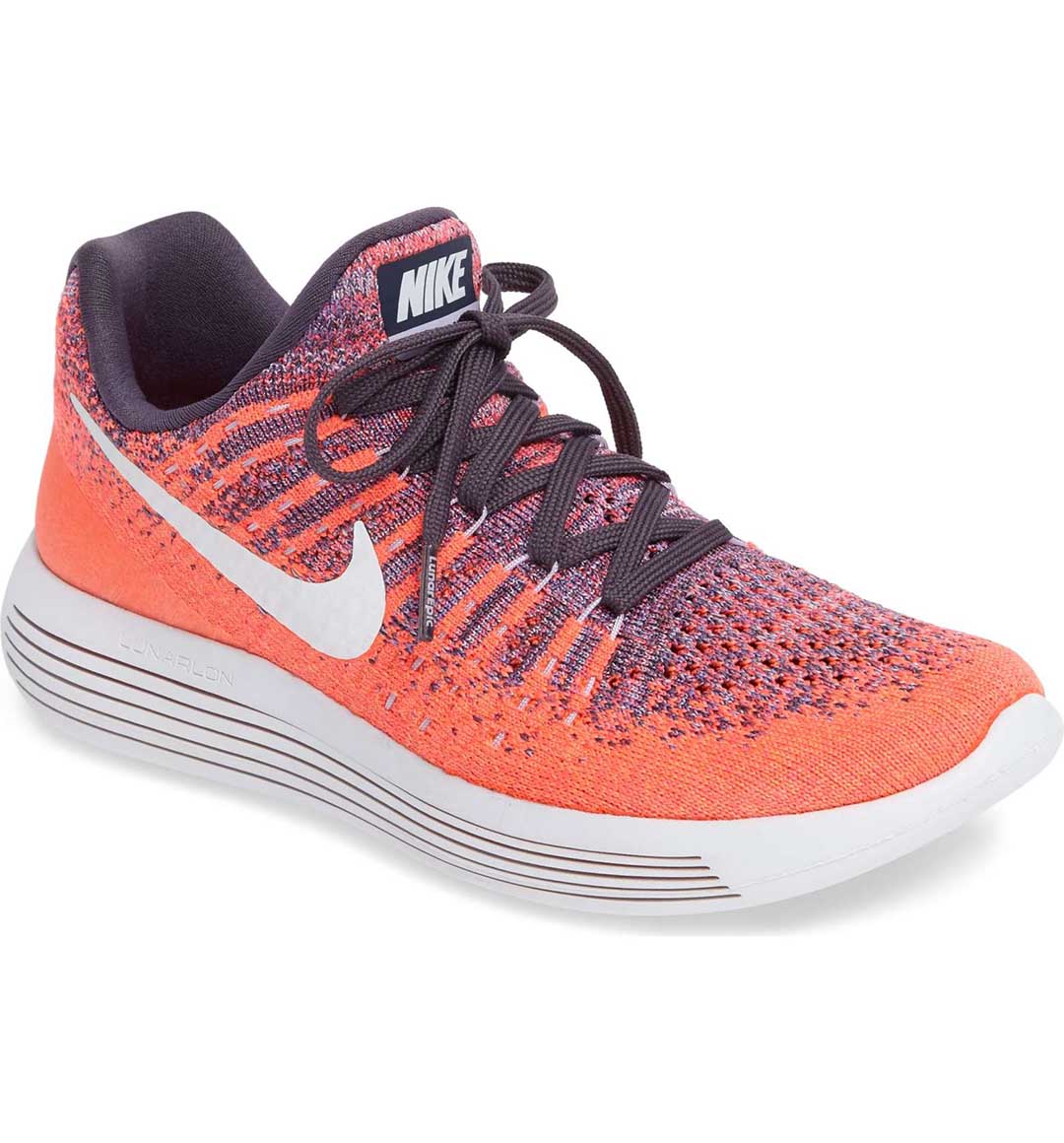 NIKE LunarEpic Low Flyknit 2 Running Shoe Dark Raisin White Purple nordstrom anniversary sale