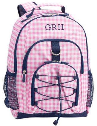 PBteen Gear-Up Pink Gingham Backpack Pink Check back to school 2017 backpacks under $100