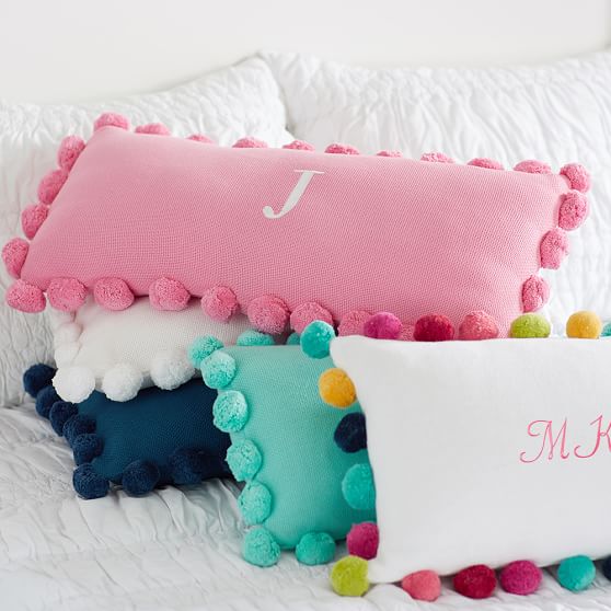 PBteen Pom Pom Organic Pillow Cover epic summer sale pottery barn teen