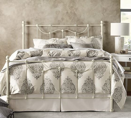 Pottery Barn ASHER ORGANIC DUVET COVER SHAM - GRAY pottery barn duvet and quilts sale