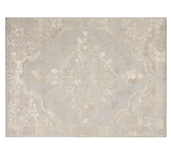 Pottery Barn KENLEY TUFTED RUG - GRAY pottery barn rugs sale 2017