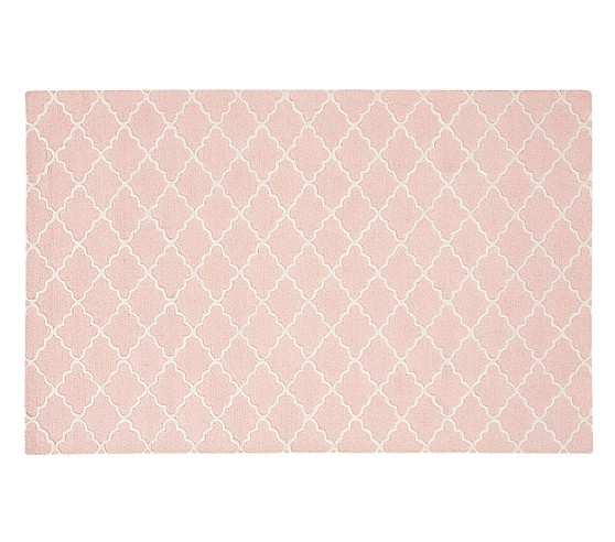 Pottery Barn Kids Addison Rug Blush Pink pottery barn kids super sale