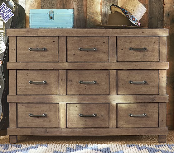 Pottery Barn Kids Owen Dresser weathered gray sand washed taupe pottery barn kids super sale