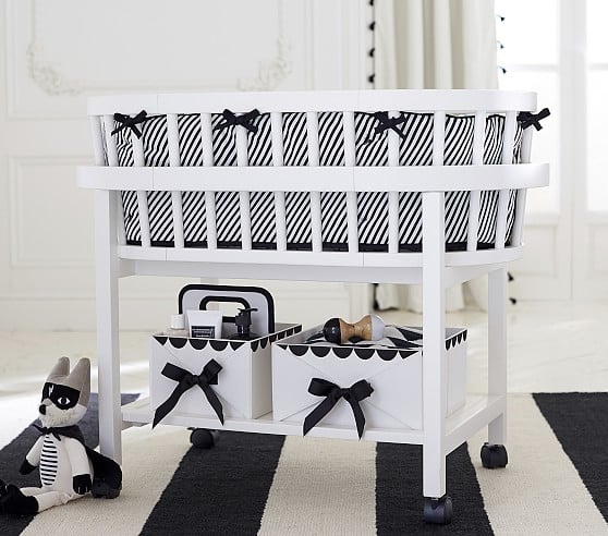 Pottery Barn Kids The Emily & Meritt Black & White Bassinet Bedding pottery barn kids super sale