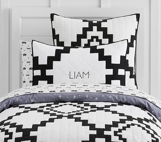 Pottery Barn Kids The Emily & Meritt Little Bandit Patchwork Quilted Bedding super sale