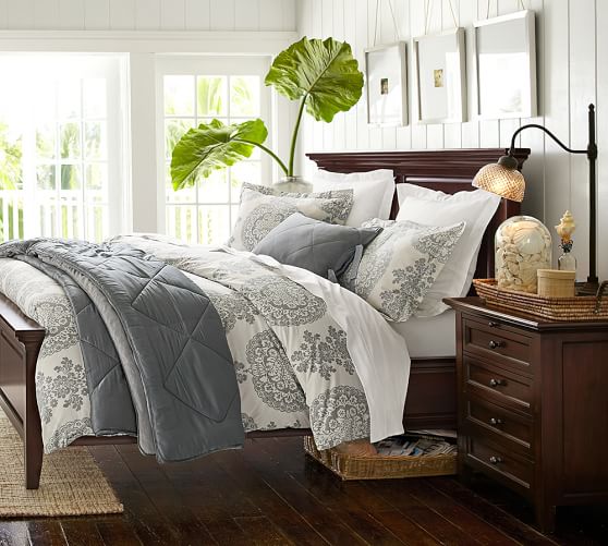 Pottery Barn LUCIANNA MEDALLION DUVET COVER SHAM pottery barn duvets and quilts sale