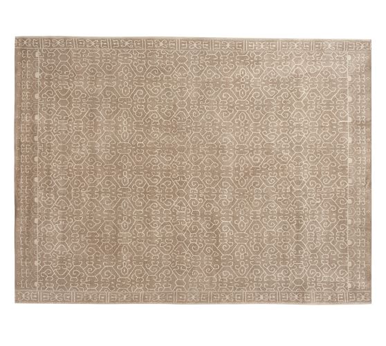 Pottery Barn LUNA TONAL TUFTED RUG - IVORY/NEUTRAL pottery barn rugs sale 2017