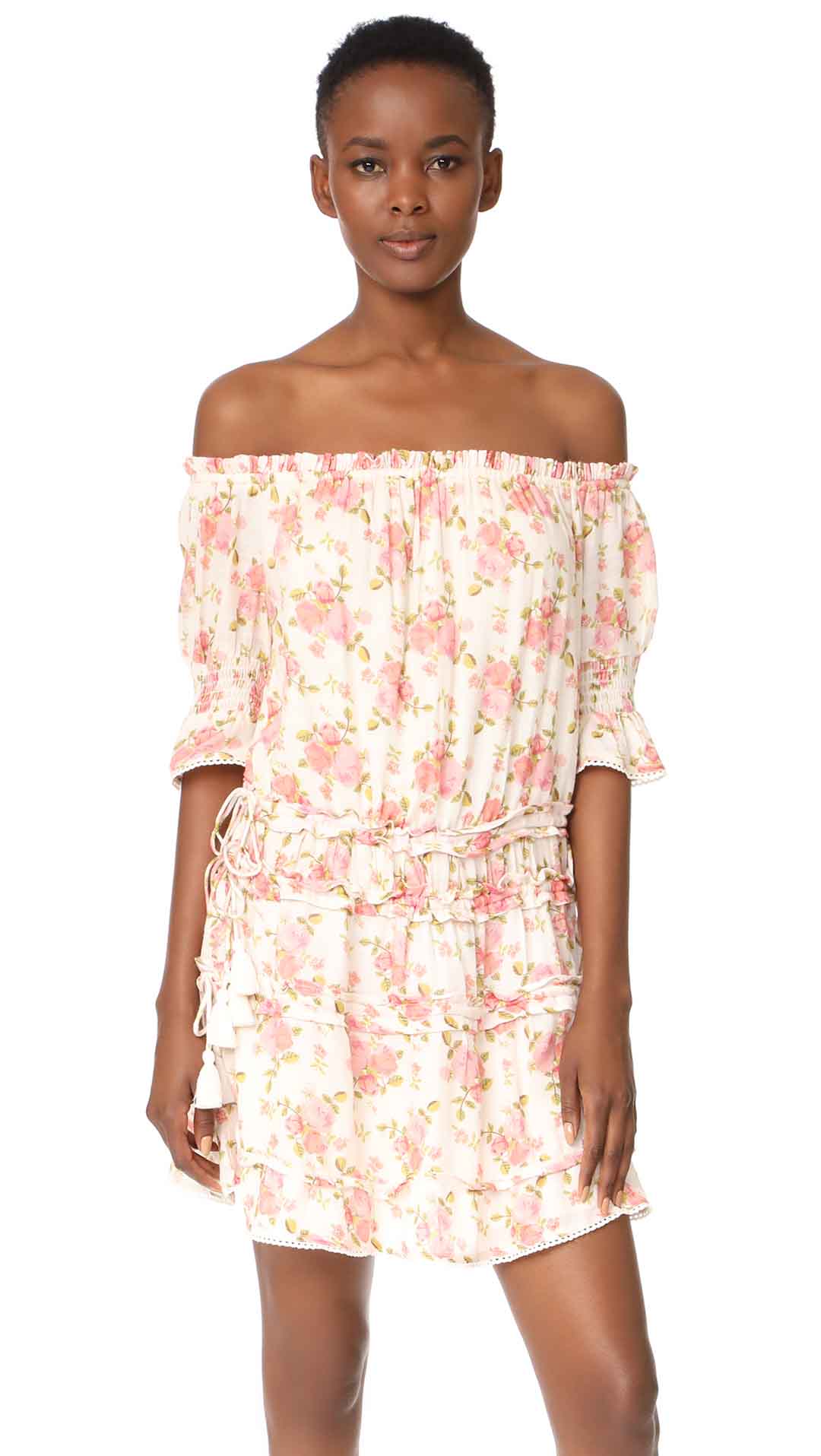 RahiCali Carmel Daytime Strapless Dress Carmel Print Floral dresses under 100 dollars shopbop