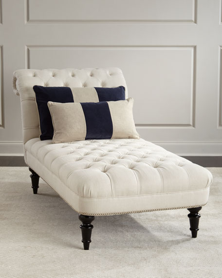 Roloson Tufted Chaise Neutral Horchow summer sale 2017