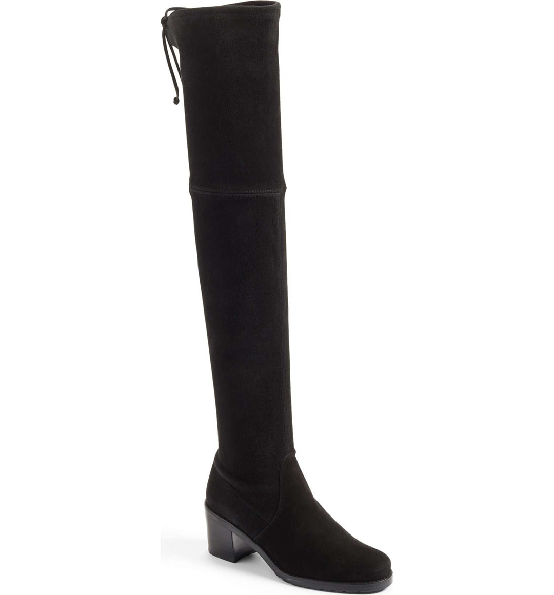 STUART WEITZMAN Elevated Over The Knee Boot Black Suede nordstrom anniversary sale 2017