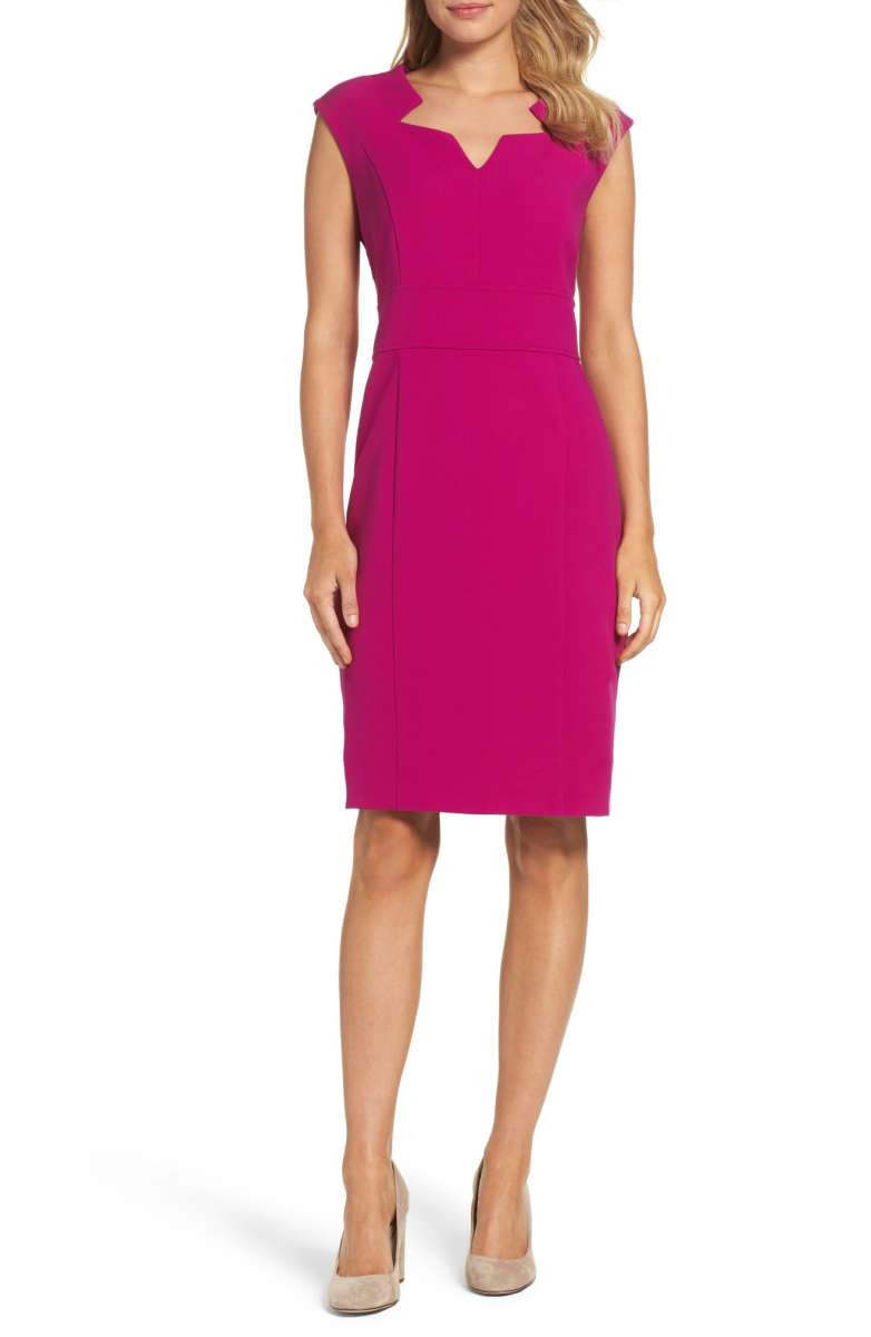 TAHARI Sheath Dress Magenta nordstrom anniversary sale 2017