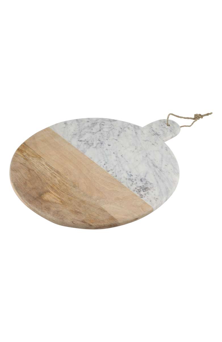 THIRSTYSTONE Round Extra Large Marble & Acacia Wood Serving Board Brown Lavender nordstrom anniversary sale 2017