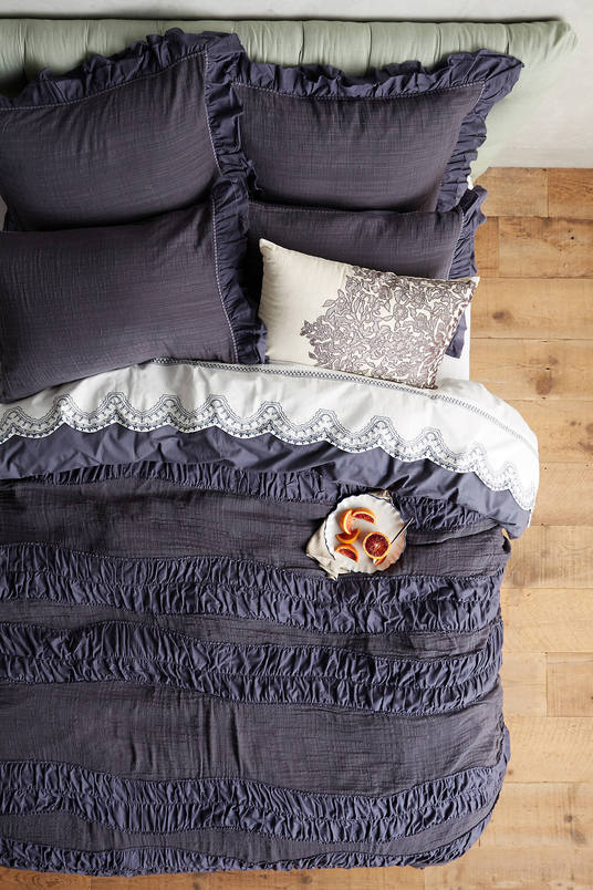 Toulouse Duvet Slate anthropologie weekend sale