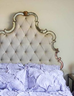 candace rose anthropologie rivulets quilt blog review fashion lifestyle blogger gold mirrored trim lavender pinterest hooker furniture bed