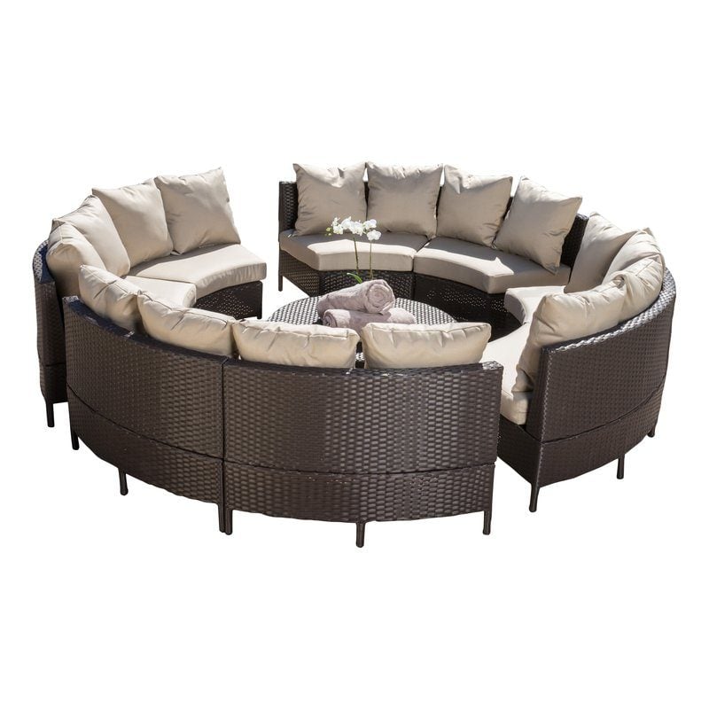 10-Piece Lena Patio Seating Group joss & main labor day sale