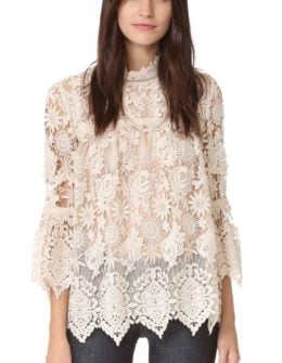 Anna Sui Romantique Lace Top boho lace blouses summer 2017