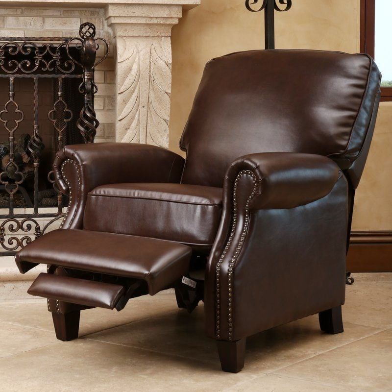 Clifford Faux Leather Club Recliner Nailheads Joss and main labor day sale