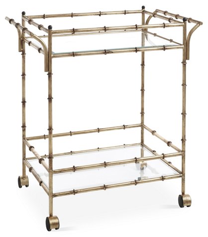 Constantine Bar Cart, Silver One Kings Lane 20% sale