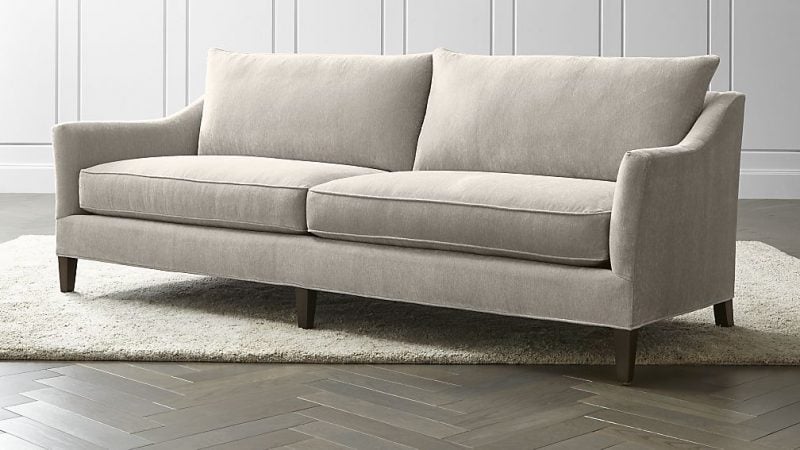 Crate and Barrel Keely Sofa Van Gogh Dove crate and barrel annual upholstery sale