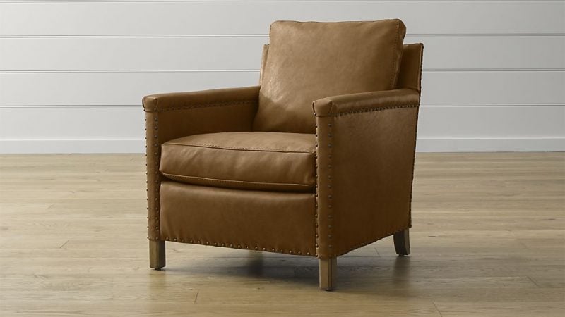 Crate and Barrel Trevor Leather Chair Sicily Camel crate and barrel annual upholstery sale