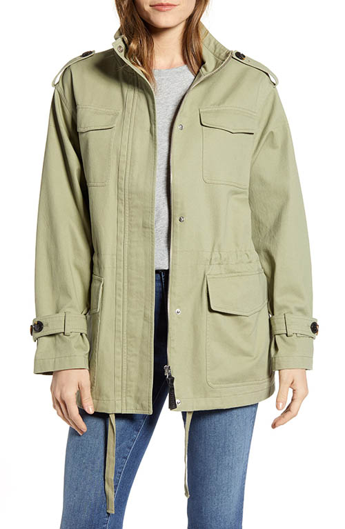 DEREK LAM 10 CROSBY Cotton Field Jacket Bergamot military jackets women