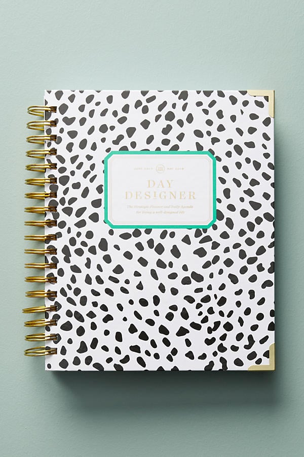 Day Designer 2017-2018 Flagship Planner Black and White Dot Anthropologie