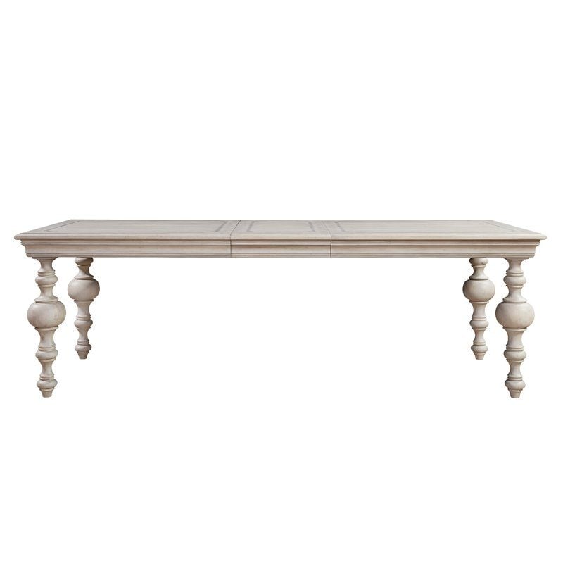 Edna Extendable Dining Table Turned Legs Wood joss and main labor day sale