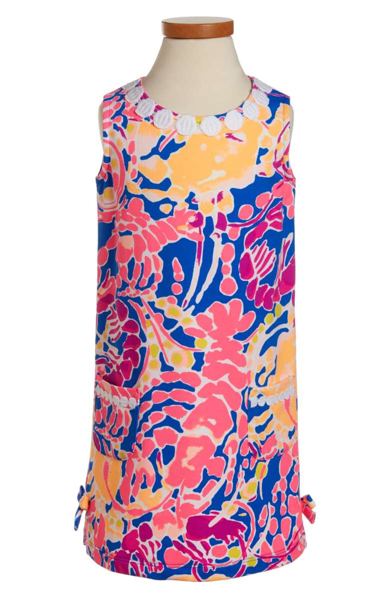 Lilly Pulitzer Little Lilly Shift Dress Brilliant Print back to school dresses for toddler girls 2017