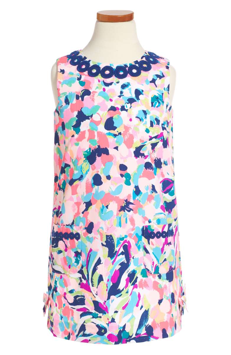 Lilly Pulitzer Little Lilly Shift Dress Pina Colada Club toddler girls dresses back to school