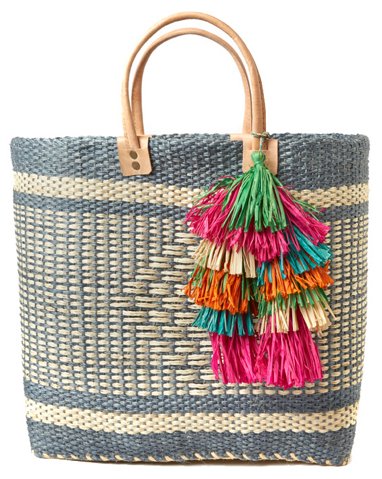 MAR Y SOL Ibiza Tote, Navy/Multi One Kings Lane 20% sale
