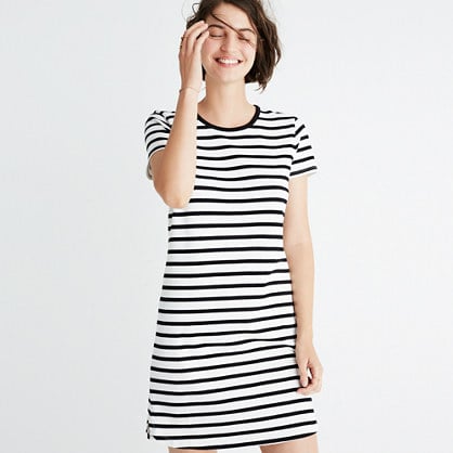 Madewell striped ringer tee dress item g6492 bright ivory madewell insiders sale